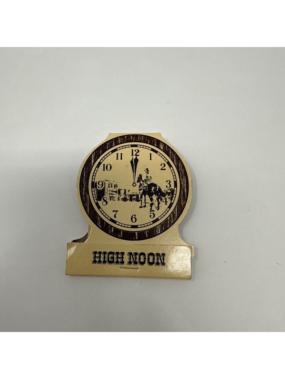 Vintage High Noon Old Town Albuquerque Matchbook Cover Western Cowboy Jewelite